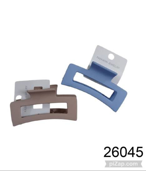 Imagen de BROCHE PELO RECTANGULAR COLOR PASTEL MATE 3.26 